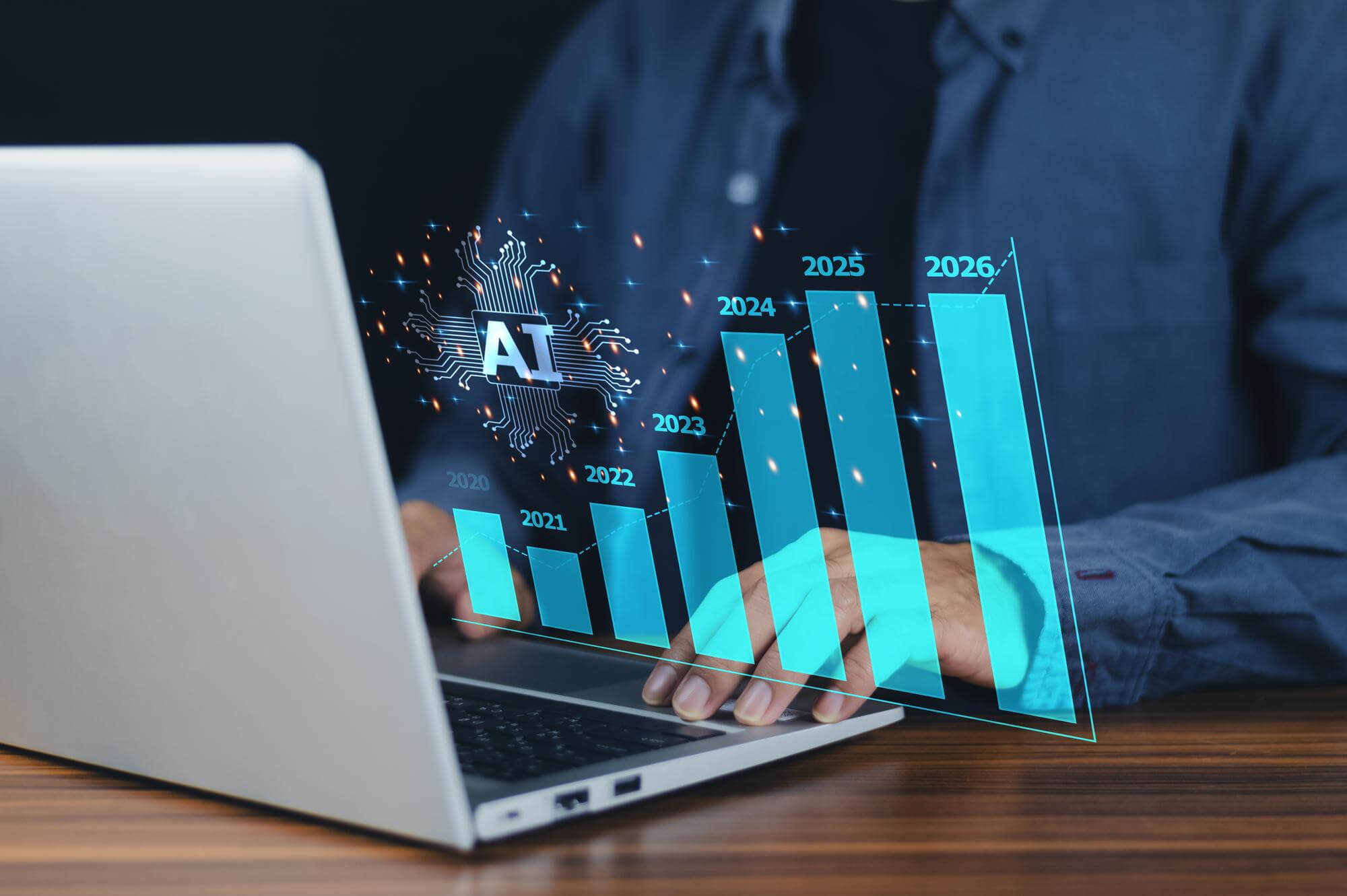 AI-driven analytics dashboard in 2025 displaying real-time demand forecasting, and sales trend predictions AI-driven analytics dashboard in 2025 displaying real-time demand forecasting, and sales trend predictions